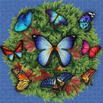 Butterflies Cериграфические панно из стеклянной мозаики Ezarri